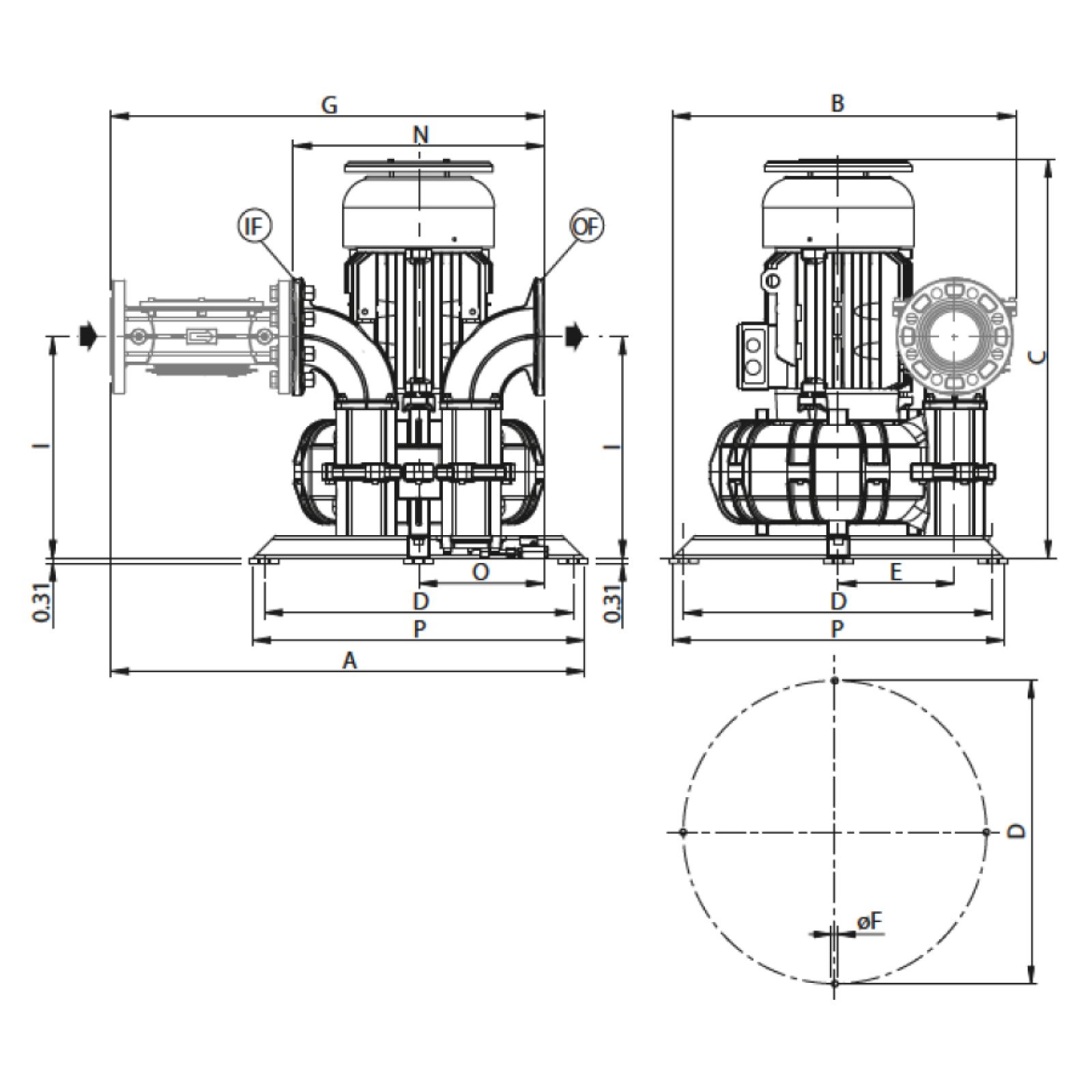 Soffianti a canale laterale - Disegno Tecnico